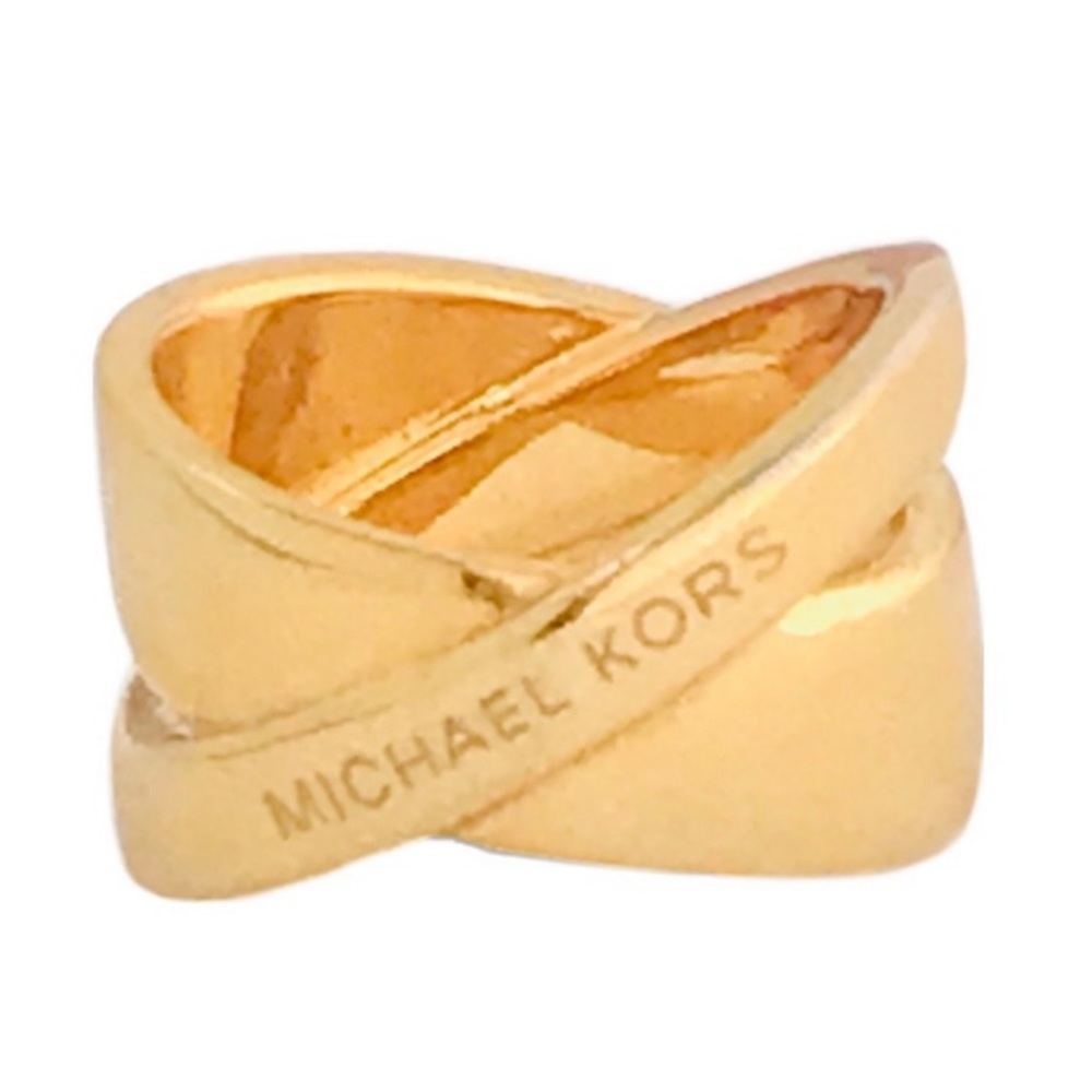 MICHAEL KORS • Gold Brilliance Crossover Ring - Picture 4 of 7